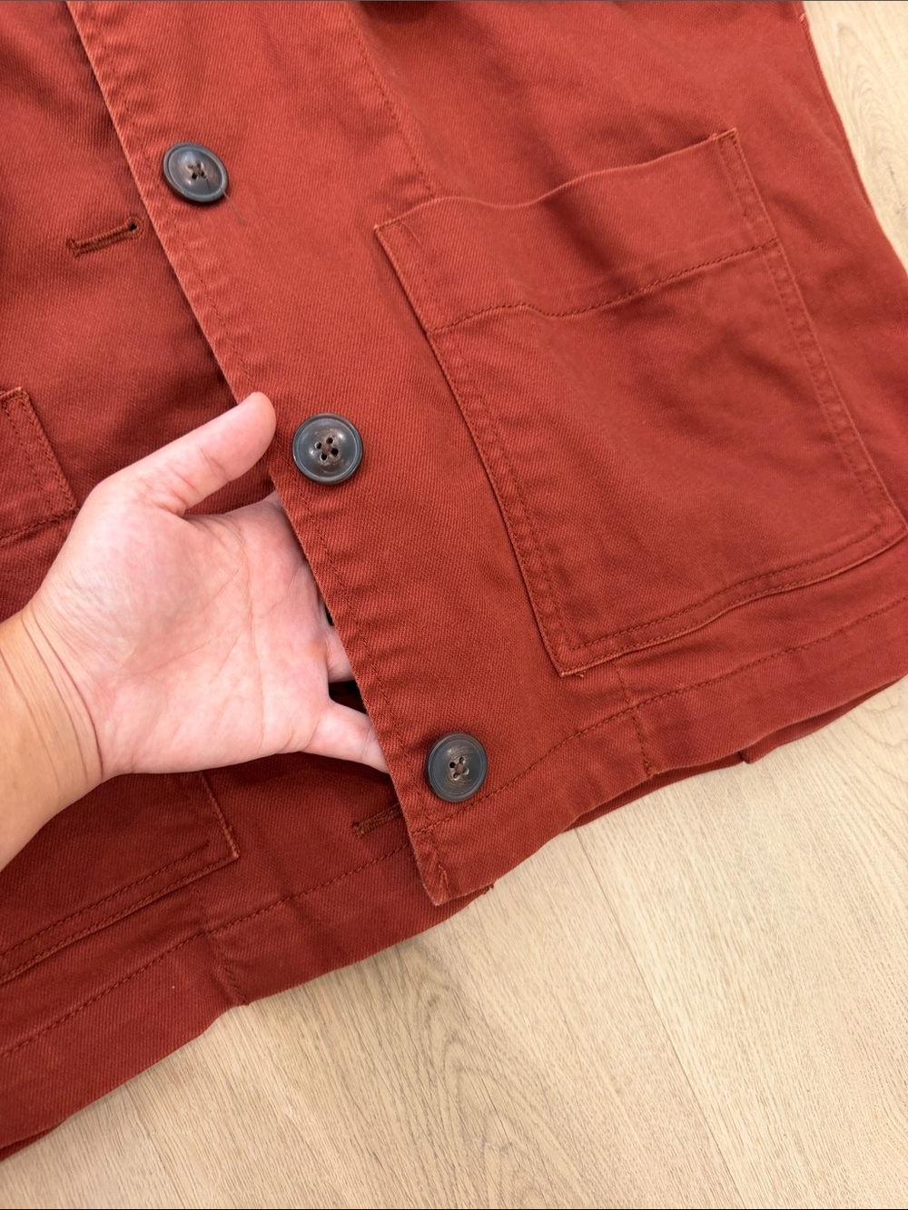 Pomeray Chore Jacket – Dusty Redwood - Picture 9 of 10